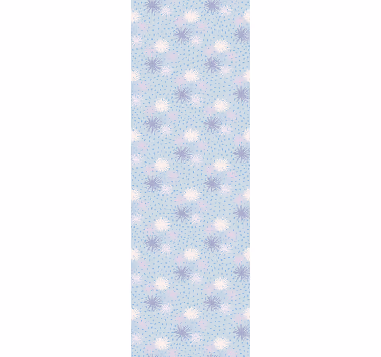 Dotted Floral Pattern polka dots wallpaper - TenStickers