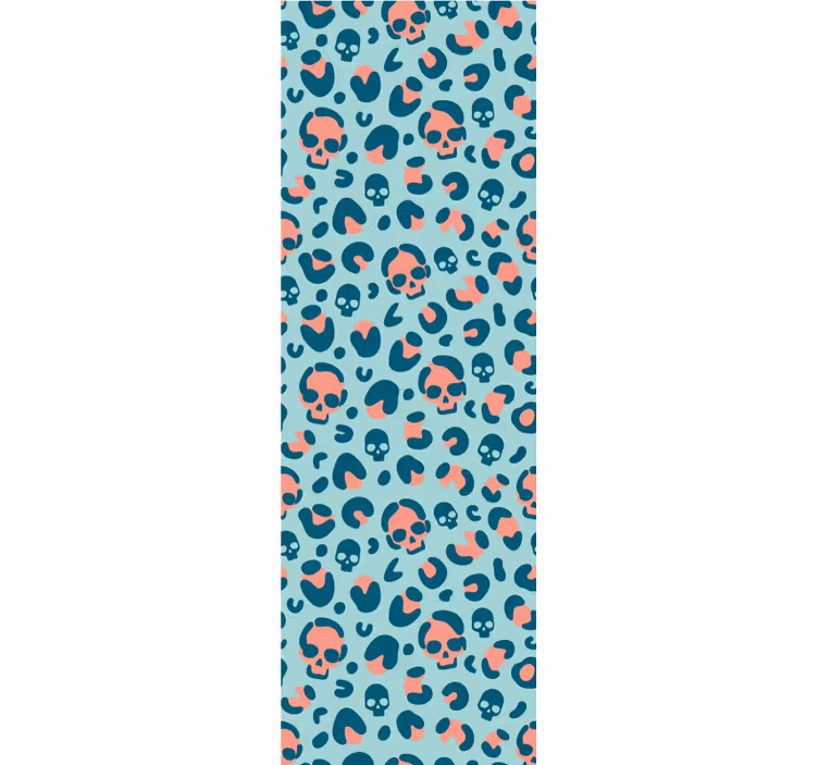 Skulls Pattern cute halloween wallpaper - TenStickers