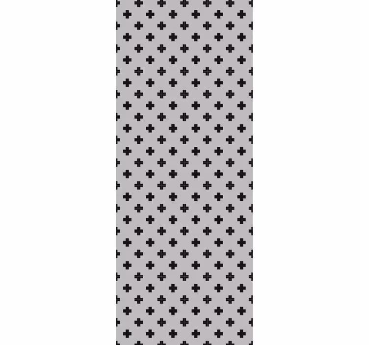 Cross Pattern geometric wallpaper - TenStickers