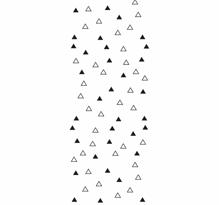 Black and white triangles Living Room Wallpaper - TenStickers