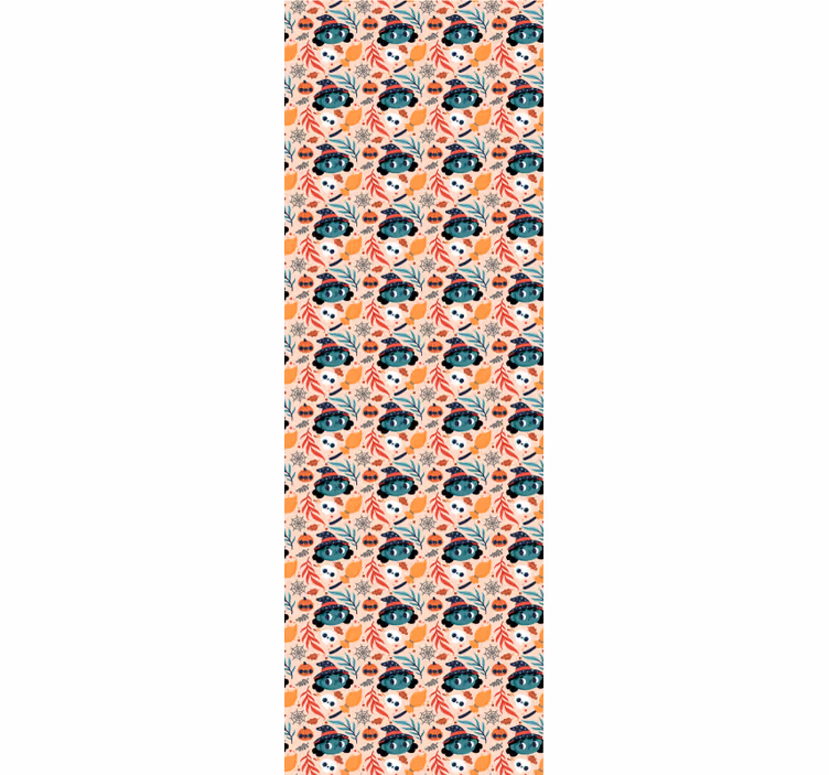 Autumn Festivity cute halloween wallpaper - TenStickers