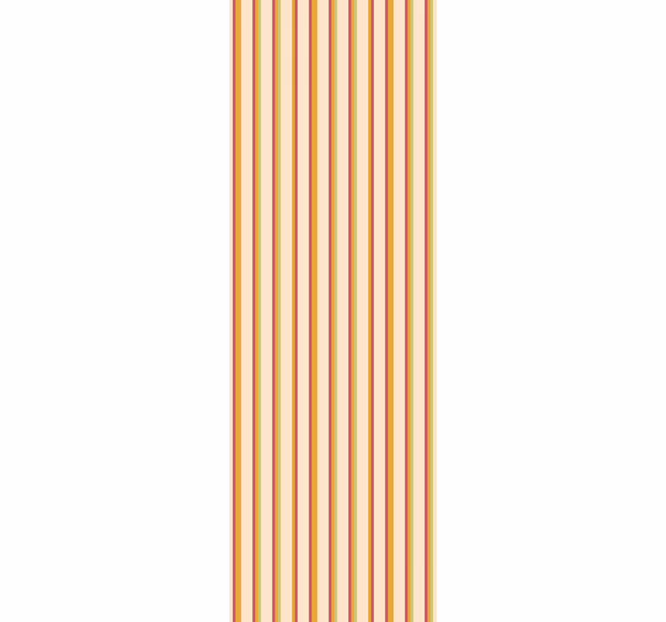 Retro pastel striped pattern Striped Wallpaper - TenStickers