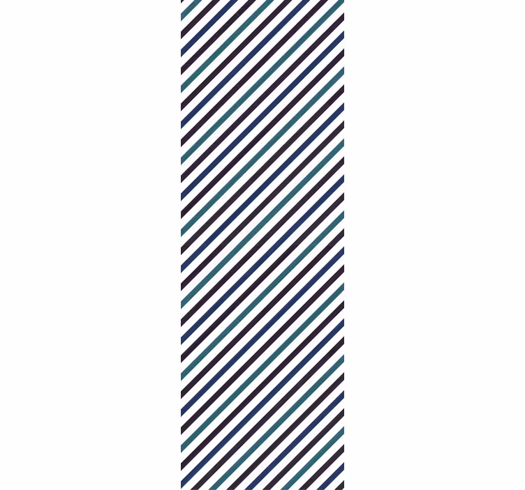 Diagonal Stripes Pattern wallpaper horizontal stripes - TenStickers