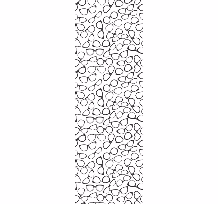 Glasses Pattern wallpaper geometric - TenStickers