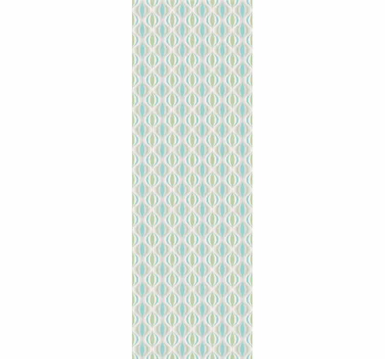 Light colors 70s' pattern vintage wallpaper - TenStickers