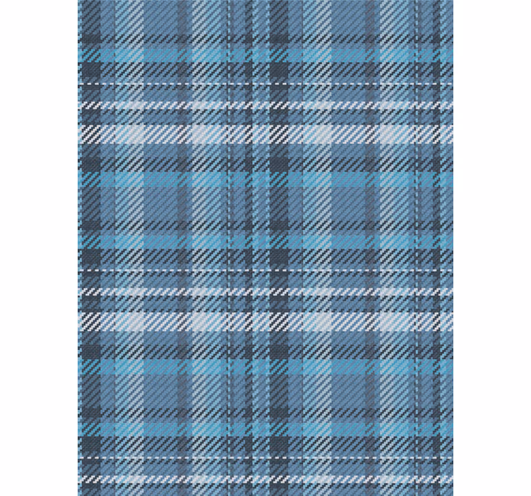 Plaid Pattern Design wallpaper horizontal stripes - TenStickers