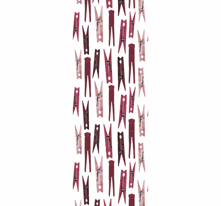 Scattered Clothespins wallpaper geometric - TenStickers