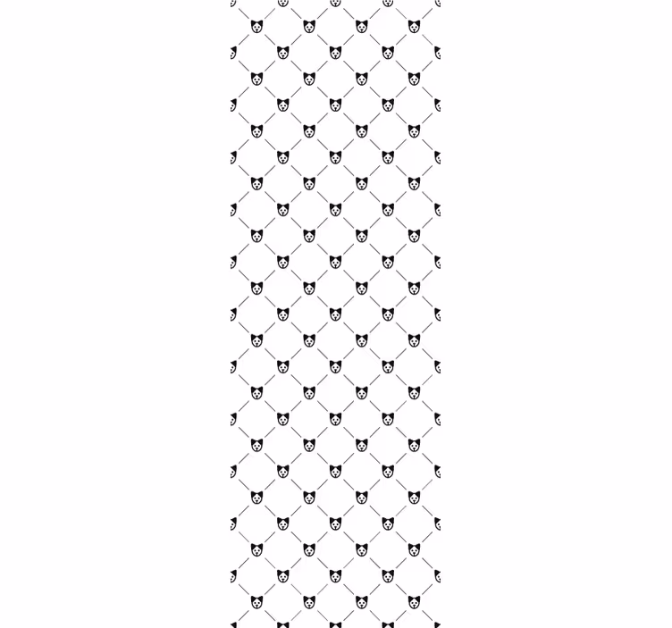 Cat Silhouette Pattern cats wallpaper - TenStickers