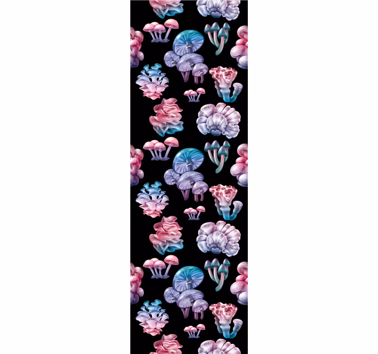 Floral Mushroom Fantasy art wallpaper - TenStickers