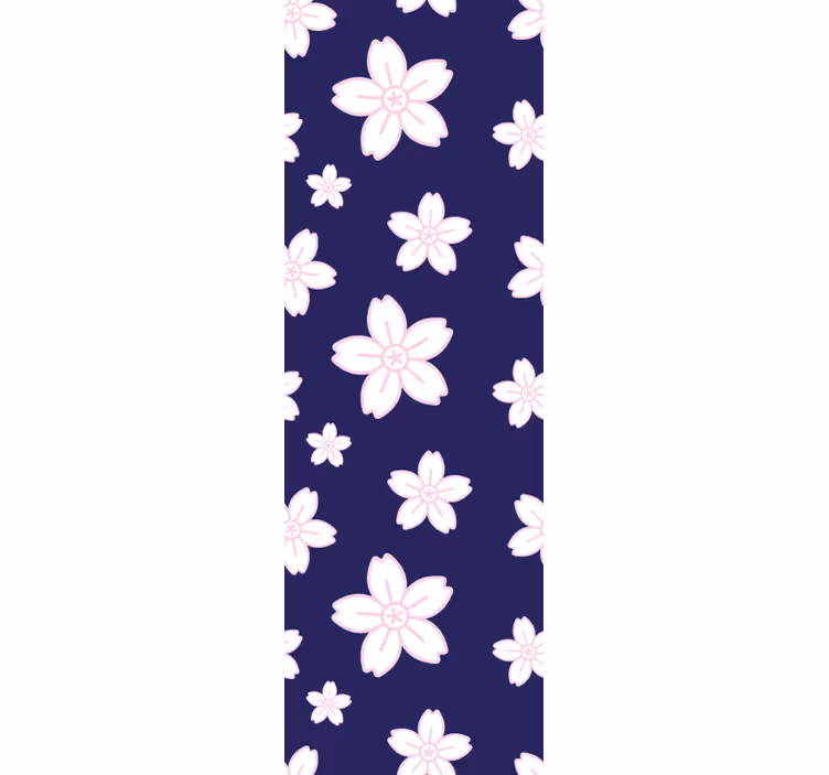Daisy blossom pattern flowers wallpaper - TenStickers
