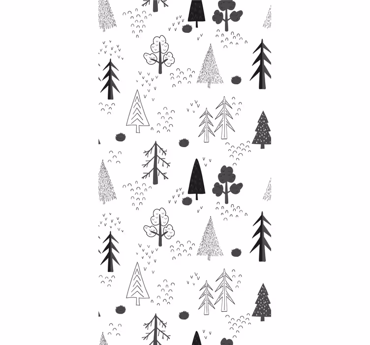 Scandinavian Forest nature wallpaper - TenStickers