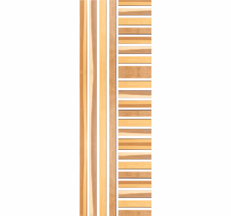 Lined Timber wallpaper striped - TenStickers