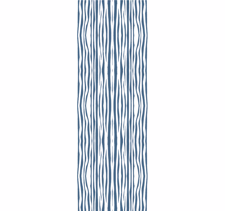 Striped Blue Hampton Style abstract wallpaper - TenStickers
