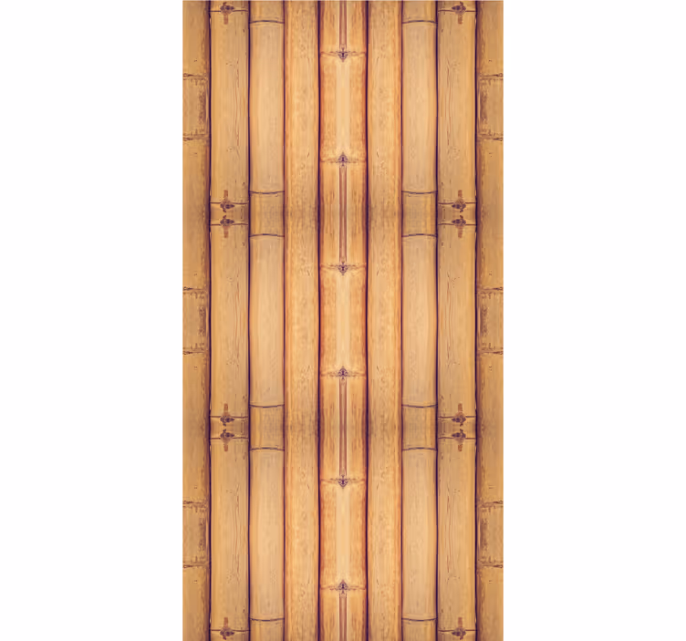 Bamboo Texture bricks wallpaper - TenStickers