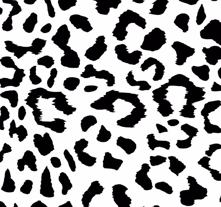Black and White Dods Pattern leopard print wallpaper - TenStickers