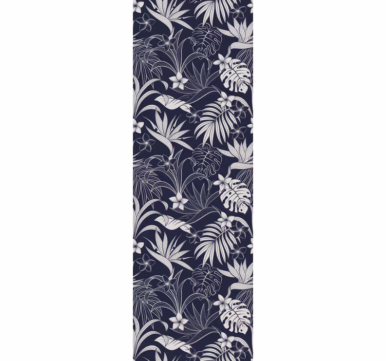 Tropical Floral Awakening flowers wallpaper - TenStickers