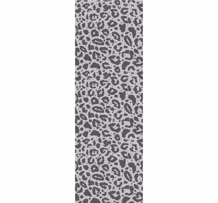 Classic style grey leopard print wallpaper - TenStickers