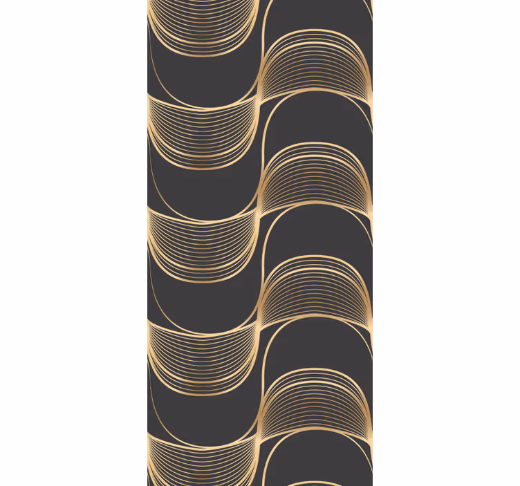 Elegant line patterns wallpaper geometric - TenStickers