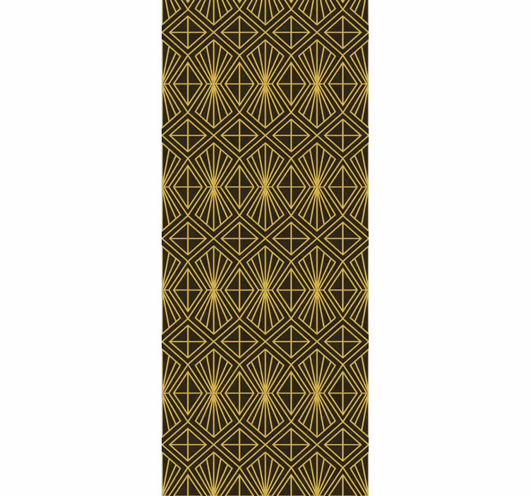 Radiant geometric shapes living area wallpaper - TenStickers