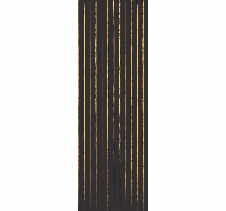 Golden and black pattern wallpaper striped - TenStickers