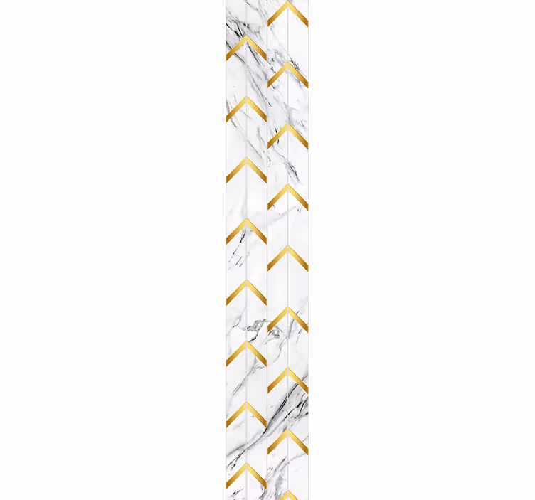 Elegant Chevron Pattern marble effect wallpaper - TenStickers