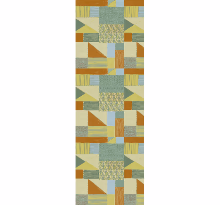 Abstract pattern blocks wallpaper geometric - TenStickers