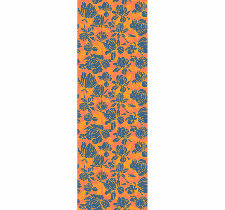 Vibrant Blossom Composition flowers wallpaper - TenStickers