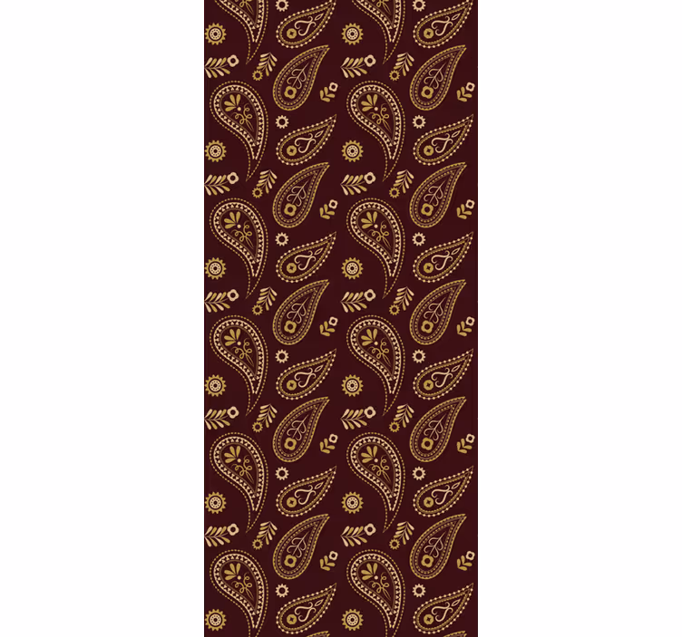 Paisley Pattern Design wallpaper for dining area - TenStickers