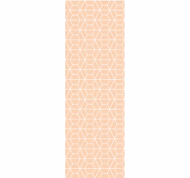 Honeycomb pattern entrance wallpaper - TenStickers