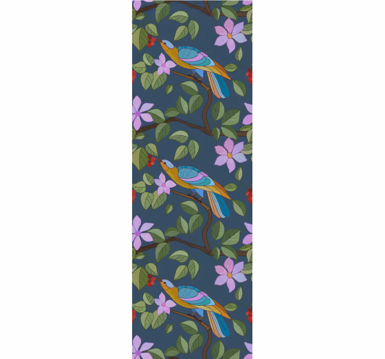 Birds in wallpaper vibrant tropical design - TenStickers