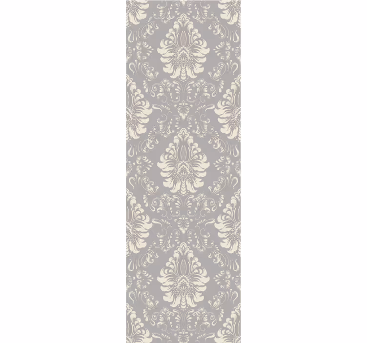 Elegant ornamental patterns entrance wallpaper - TenStickers