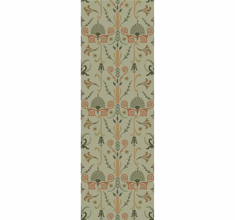 Green vine decor living area wallpaper - TenStickers