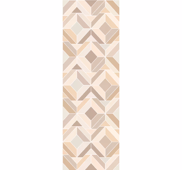 Beige layered shapes geometric wallpaper - TenStickers