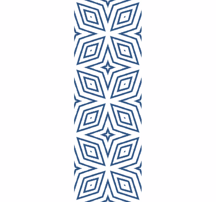 Stylish gray and white pattern wallpaper geometric - TenStickers