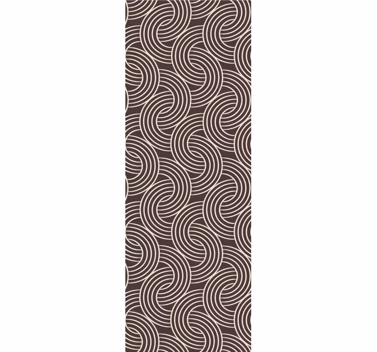 Spiral Line Pattern wallpaper geometric - TenStickers