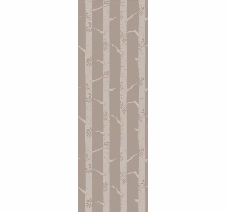 Bamboo Forest Pattern wallpaper of a tree - TenStickers