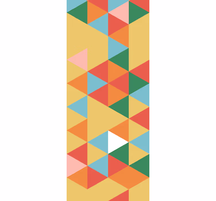 Creative abstract pattern triangles wallpaper - TenStickers