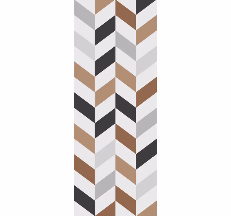Abstract chevron motif wallpaper teenage bedroom - TenStickers