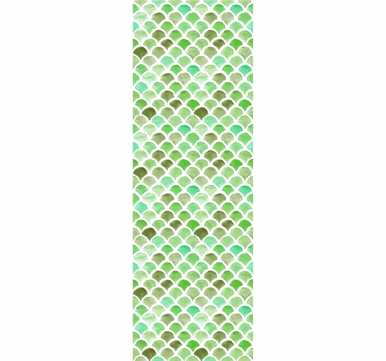 Green scales pattern Abstract Wallpaper - TenStickers