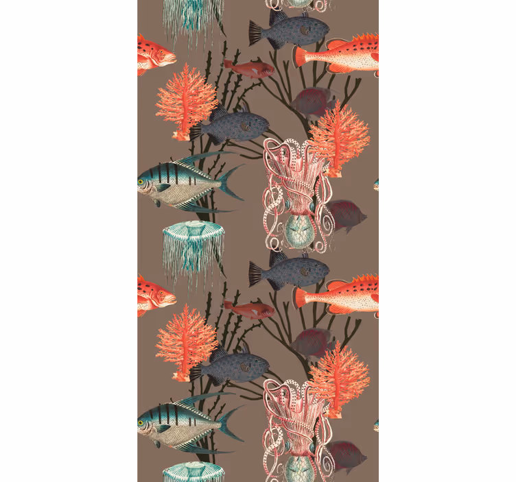 Coral aquatic life Bedroom Wallpaper - TenStickers