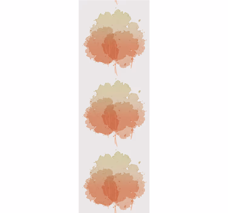 Soft Aquarella Pattern wallpaper of a tree - TenStickers