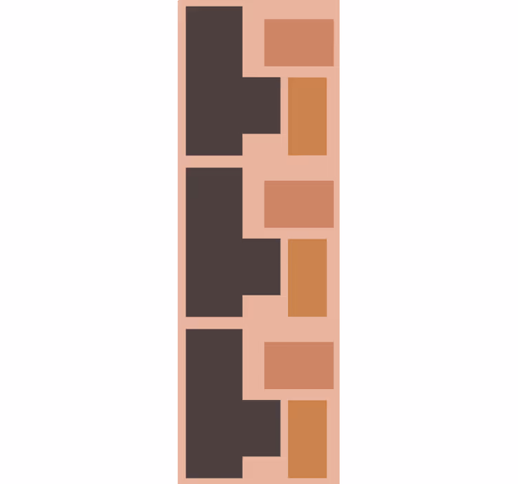 Wallpaper geometric block design - TenStickers