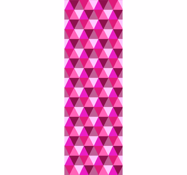 Fuchsia Geometric Pink wallpaper - TenStickers