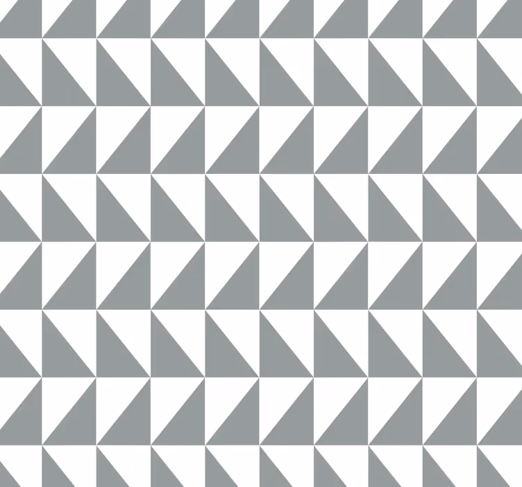 Grey geometric pattern wallpaper office - TenStickers
