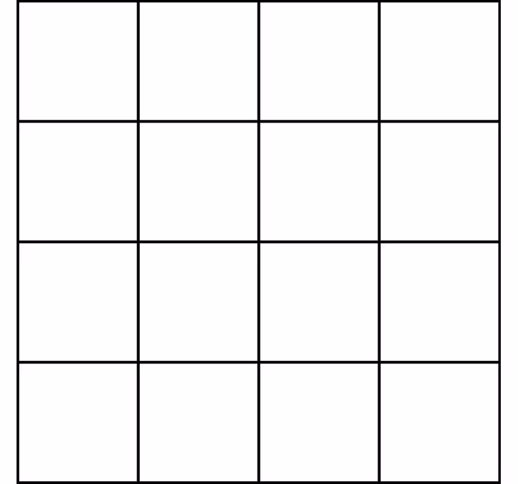 Black and white fine lines wallpaper squares - TenStickers