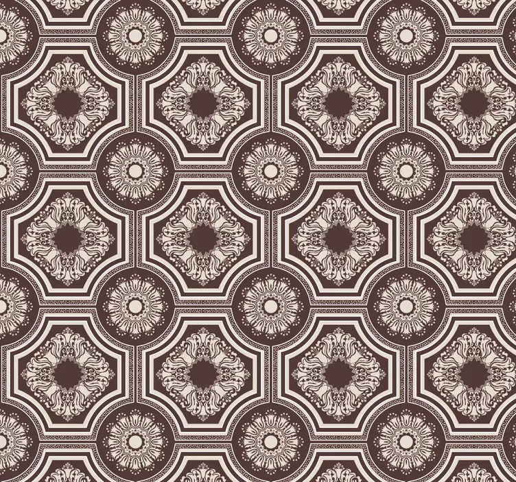 Geometric Tile Effect tile effect wallpaper - TenStickers