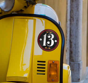 Personalised Vehicle Number Sticker