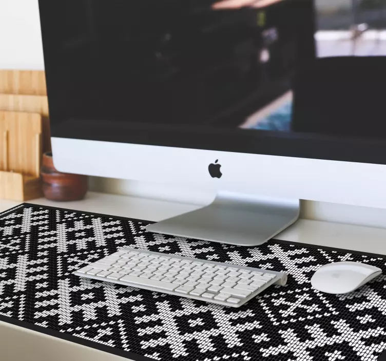 Mouse pad pattern geometric knit design - TenStickers