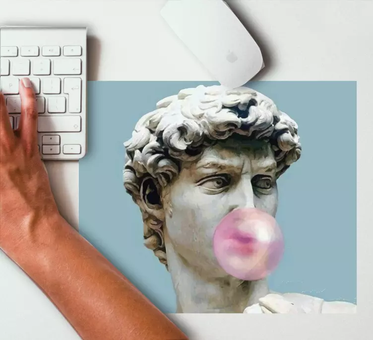 Bubbling Marble Sculpture original mouse pad - TenStickers