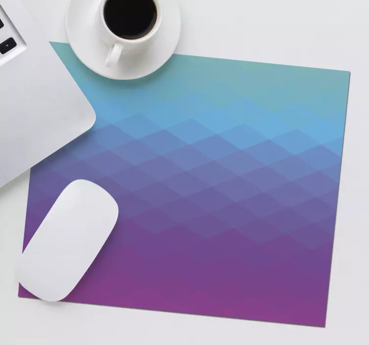 Geometric Gradient Waves mouse pad pattern - TenStickers